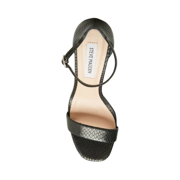 Szpilki Damskie Steve Madden Gracelynn Snake Heel Czarne Wąż | SM-462UR