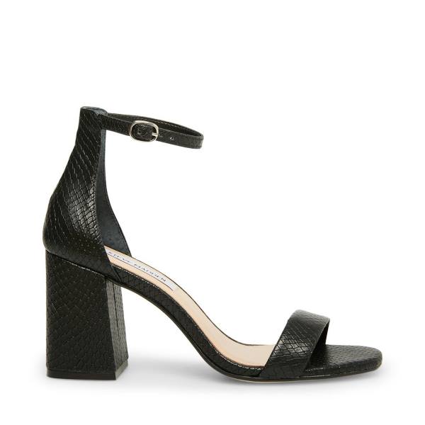 Szpilki Damskie Steve Madden Gracelynn Snake Heel Czarne Wąż | SM-462UR