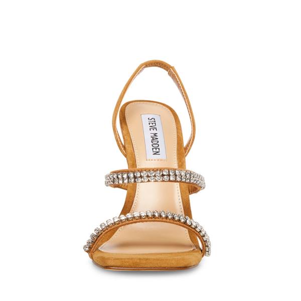 Szpilki Damskie Steve Madden Grade-r Camel Heel Brązowe Kolorowe | SM-876TJ