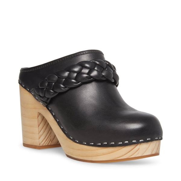 Szpilki Damskie Steve Madden Highland Skórzane Heel Czarne | SM-852AU