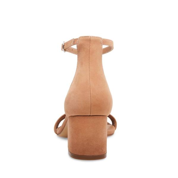 Szpilki Damskie Steve Madden Irenee Tan Nubuck Heel Brązowe | SM-160IY