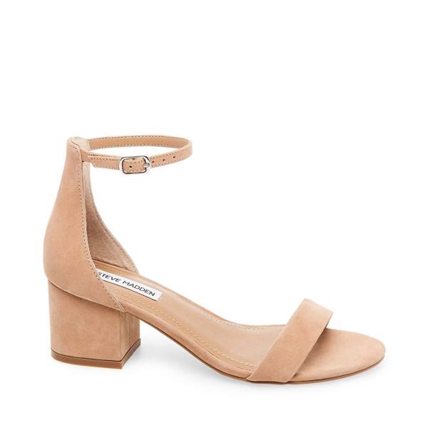 Szpilki Damskie Steve Madden Ireneew Tan Nubuck Heel Brązowe | SM-976PZ