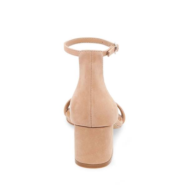 Szpilki Damskie Steve Madden Ireneew Tan Nubuck Heel Brązowe | SM-976PZ