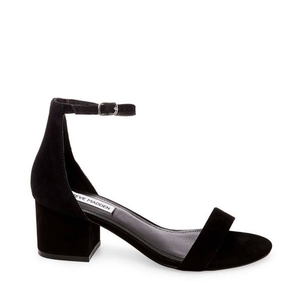 Szpilki Damskie Steve Madden Ireneew Zamszowe Heel Czarne | SM-632UM