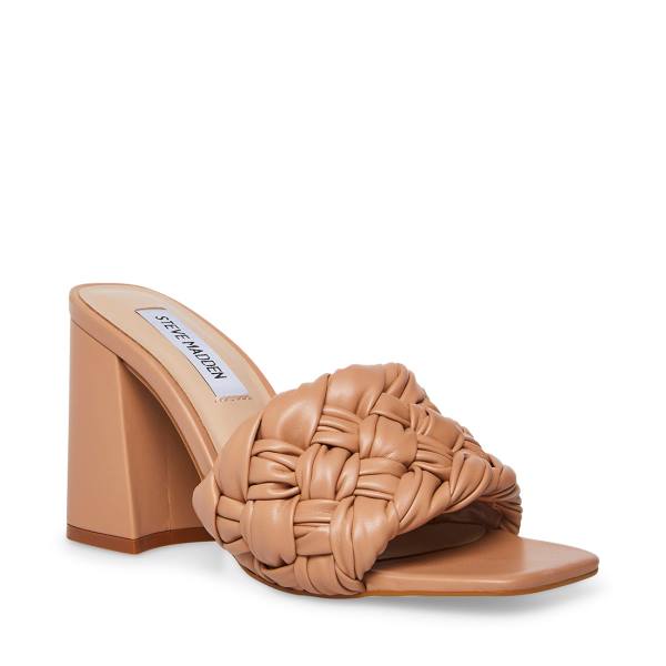 Szpilki Damskie Steve Madden Leilani Tan Heel Beżowe | SM-214RS