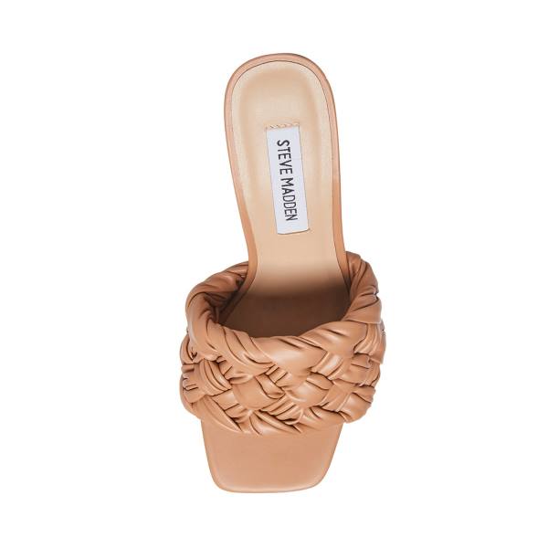 Szpilki Damskie Steve Madden Leilani Tan Heel Beżowe | SM-214RS