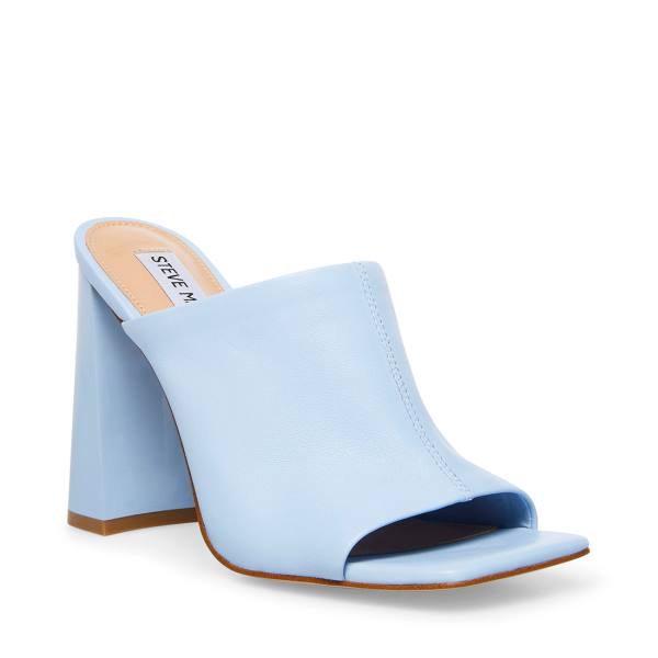 Szpilki Damskie Steve Madden Lexia Skórzane Heel Niebieskie | SM-317QH