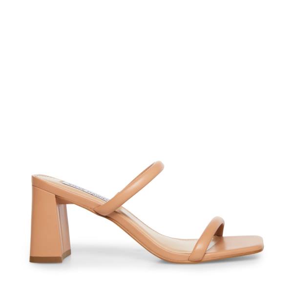 Szpilki Damskie Steve Madden Lilah Tan Heel Brązowe | SM-805WG