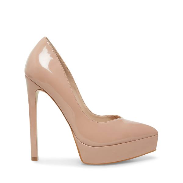 Szpilki Damskie Steve Madden Luxury Blush Lakierowana Heel Ciemny Różowe | SM-891XU