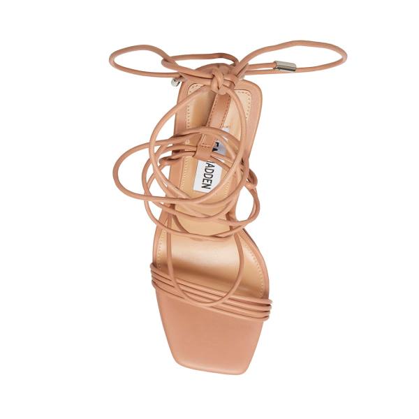 Szpilki Damskie Steve Madden Manzie Tan Heel Brązowe | SM-860GW