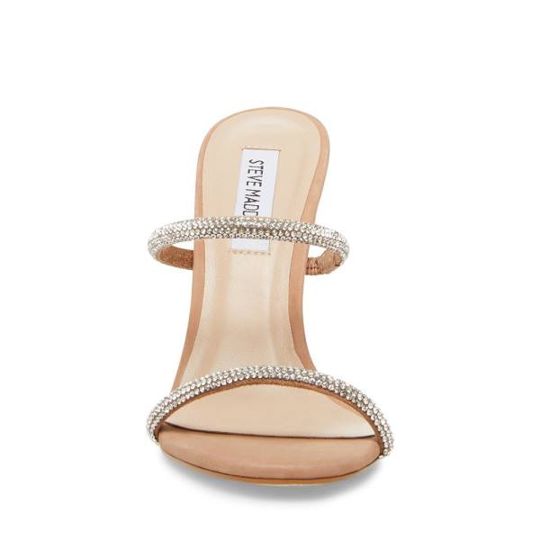 Szpilki Damskie Steve Madden Mina-r Camel Heel Brązowe Kolorowe | SM-869TX