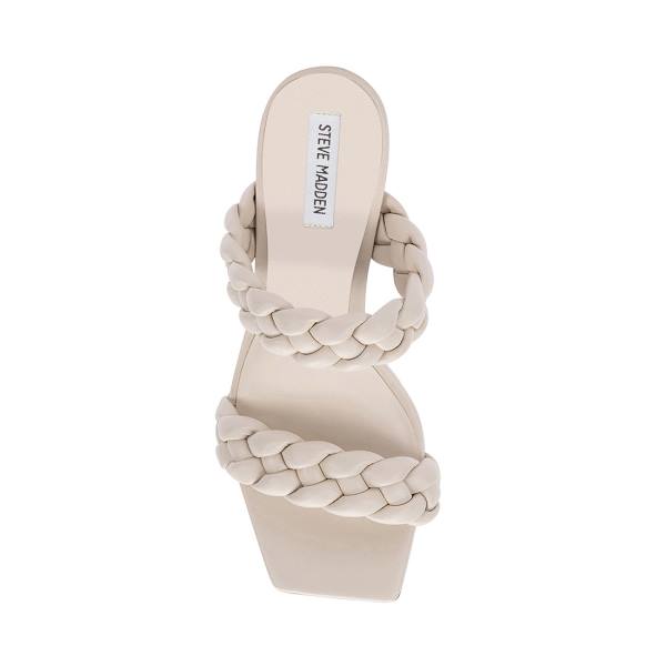 Szpilki Damskie Steve Madden Paxton Ivory Heel Białe | SM-923ER