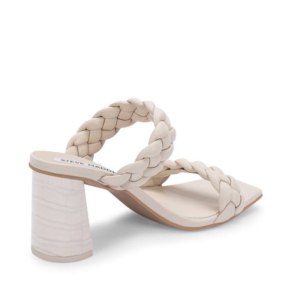 Szpilki Damskie Steve Madden Paxton Ivory Heel Białe | SM-923ER