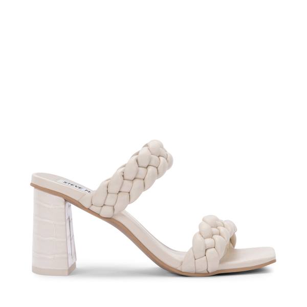 Szpilki Damskie Steve Madden Paxton Ivory Heel Białe | SM-923ER