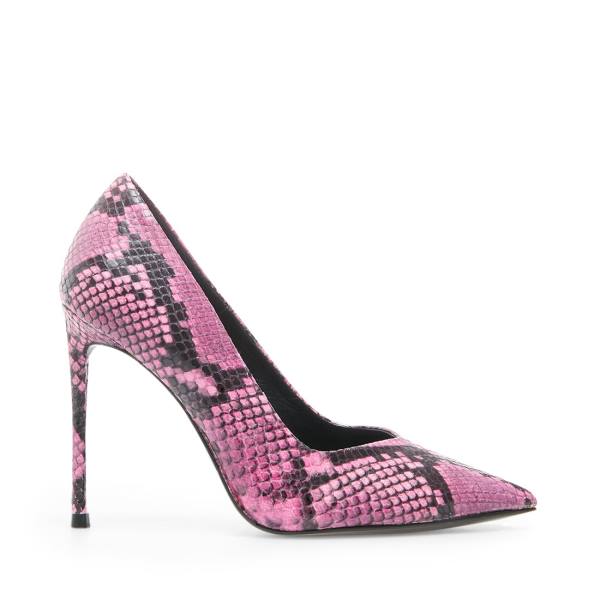 Szpilki Damskie Steve Madden Princess Snake Heel Różowe Wąż | SM-291US