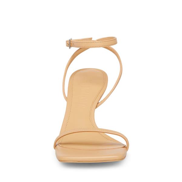 Szpilki Damskie Steve Madden Rosie Tan Heel Brązowe | SM-869QT