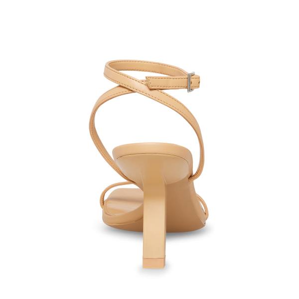 Szpilki Damskie Steve Madden Rosie Tan Heel Brązowe | SM-869QT