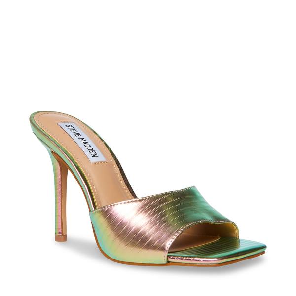 Szpilki Damskie Steve Madden Signal Metallic Heel Metal Kolorowe | SM-186NG