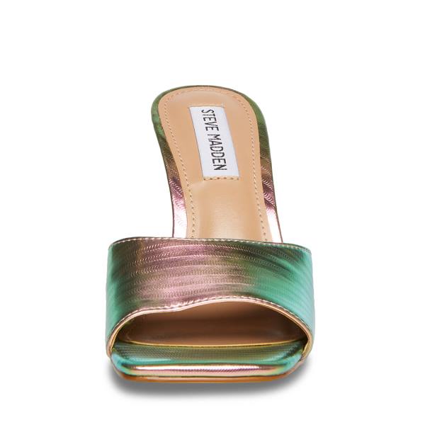 Szpilki Damskie Steve Madden Signal Metallic Heel Metal Kolorowe | SM-186NG