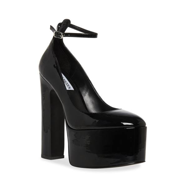 Szpilki Damskie Steve Madden Skyrise Lakierowana Heel Czarne | SM-380DV