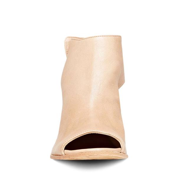 Szpilki Damskie Steve Madden Slater Natural Skórzane Heel Beżowe | SM-587EB