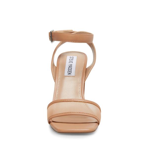 Szpilki Damskie Steve Madden Strategy Blush Skórzane Heel Różowe | SM-537DS