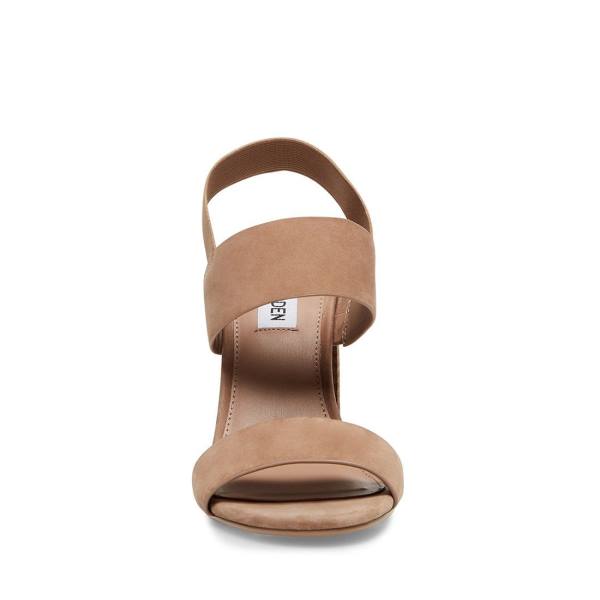 Szpilki Damskie Steve Madden Sunbeam Tan Heel Brązowe | SM-193HL