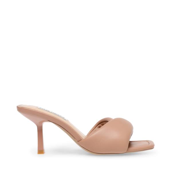 Szpilki Damskie Steve Madden Thai Tan Skórzane Heel Brązowe | SM-913LB