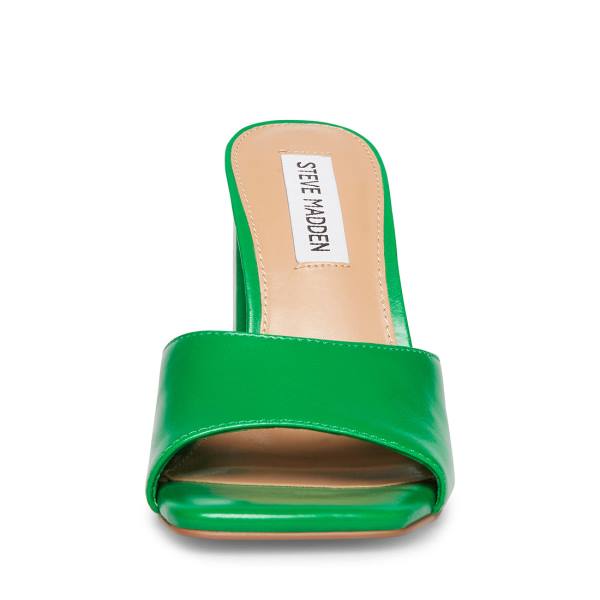 Szpilki Damskie Steve Madden Trendy Skórzane Heel Zielone | SM-953HI