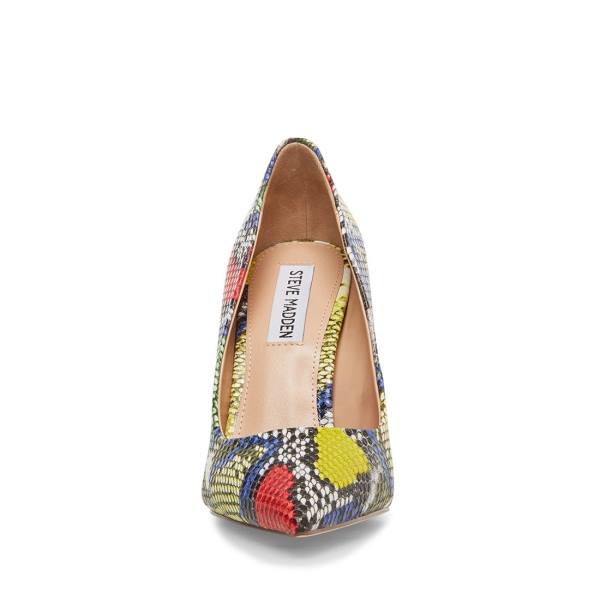 Szpilki Damskie Steve Madden Vala Bright Snake Heel Głęboka Kolorowe | SM-365EX