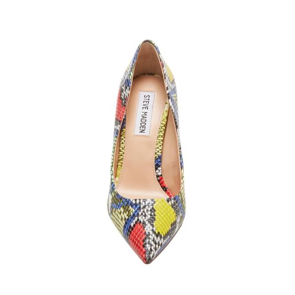 Szpilki Damskie Steve Madden Vala Bright Snake Heel Głęboka Kolorowe | SM-365EX