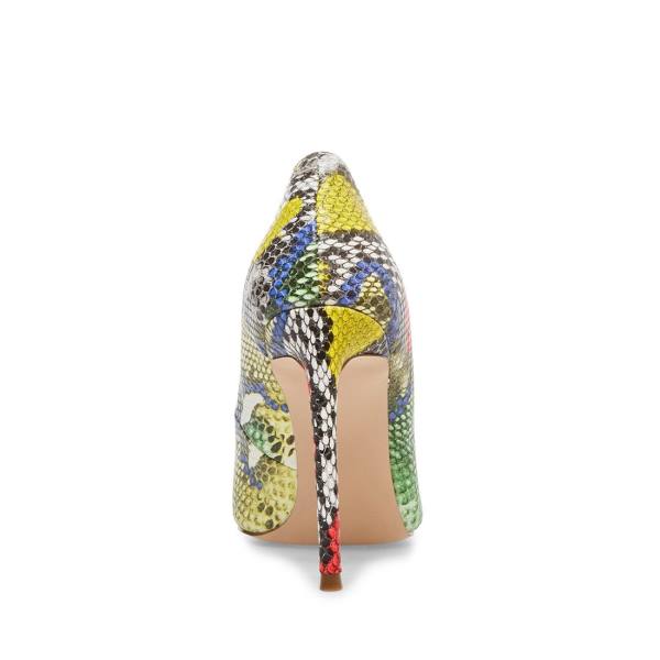 Szpilki Damskie Steve Madden Vala Bright Snake Heel Głęboka Kolorowe | SM-365EX