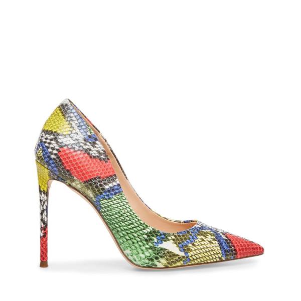 Szpilki Damskie Steve Madden Vala Bright Snake Heel Głęboka Kolorowe | SM-365EX