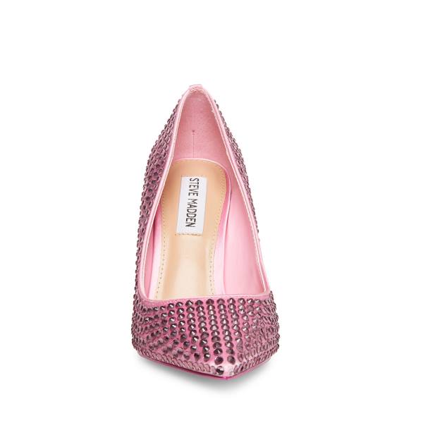 Szpilki Damskie Steve Madden Vala-r Heel Różowe | SM-057CG