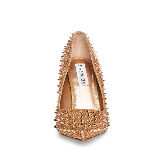 Szpilki Damskie Steve Madden Various Heel Różowe Złote | SM-369PH