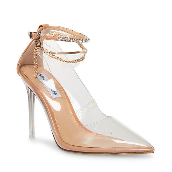 Szpilki Damskie Steve Madden Veranda Tan Heel Brązowe Kolorowe | SM-703IE