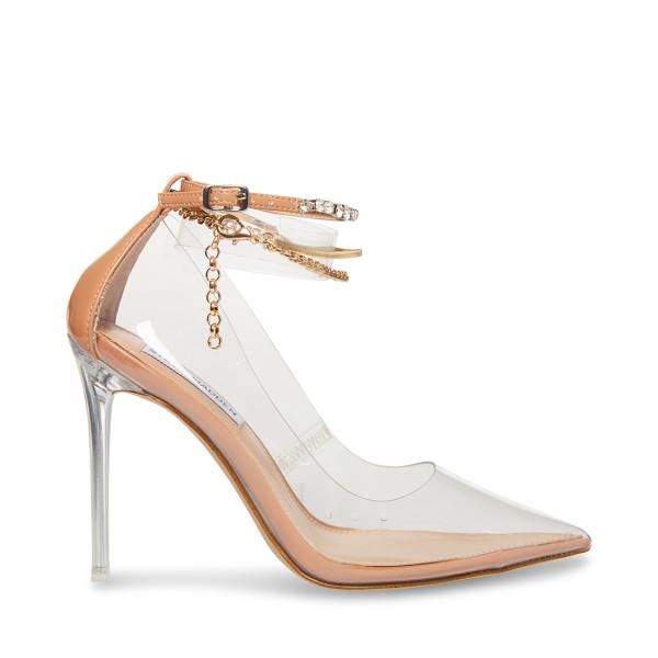 Szpilki Damskie Steve Madden Veranda Tan Heel Brązowe Kolorowe | SM-703IE