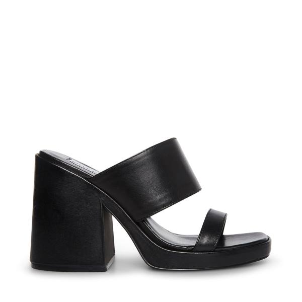 Szpilki Damskie Steve Madden Vickey Skórzane Heel Czarne | SM-674CU