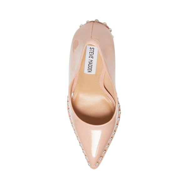 Szpilki Damskie Steve Madden Vyper-p Blush Lakierowana Heel Różowe | SM-536WB