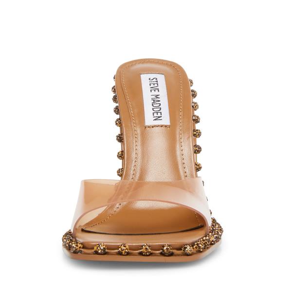 Szpilki Damskie Steve Madden Zabrina Tan Heel Brązowe | SM-056DY