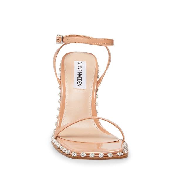 Szpilki Damskie Steve Madden Zelle Camel Heel Brązowe Kolorowe | SM-392YO