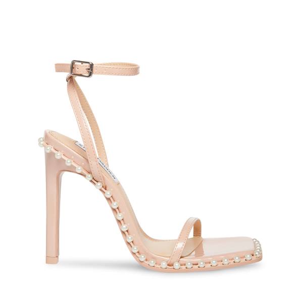 Szpilki Damskie Steve Madden Zelle-p Blush Lakierowana Heel Różowe | SM-476XK