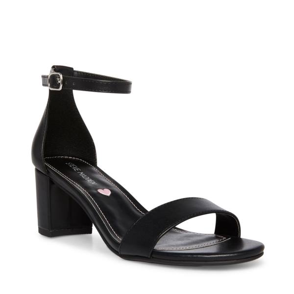 Szpilki Dziecięce Steve Madden Jcarrson Smooth Czarne | SM-543KR