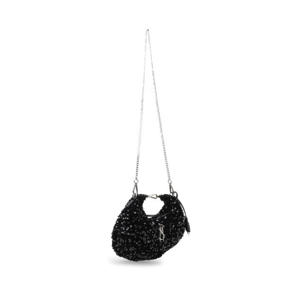 Torba Crossbody Damskie Steve Madden Bbrenda Sequins Czarne | SM-164SV