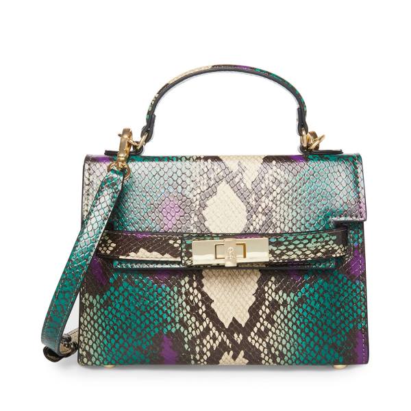 Torba Crossbody Damskie Steve Madden Bdignify Snake Fioletowe Wąż | SM-472SI