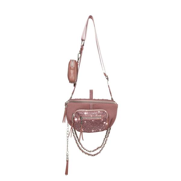 Torba Crossbody Damskie Steve Madden Bmaxima Różowe | SM-615RF