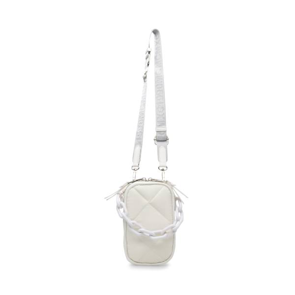 Torba Crossbody Damskie Steve Madden Bquickly Białe | SM-657HZ