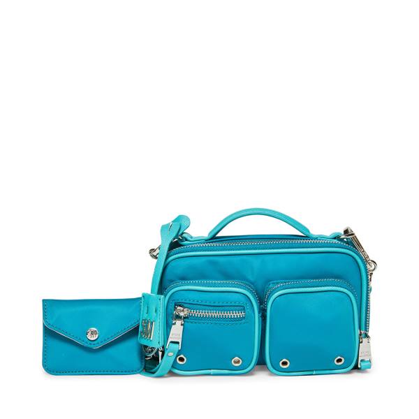 Torba Crossbody Damskie Steve Madden Bronda Teal Turkusowe | SM-842NQ