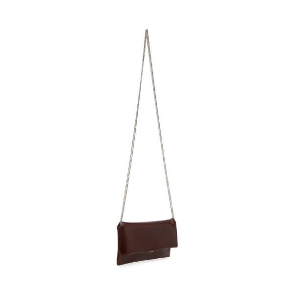 Torba Crossbody Damskie Steve Madden Bsublime Lakierowana Brązowe | SM-268NK