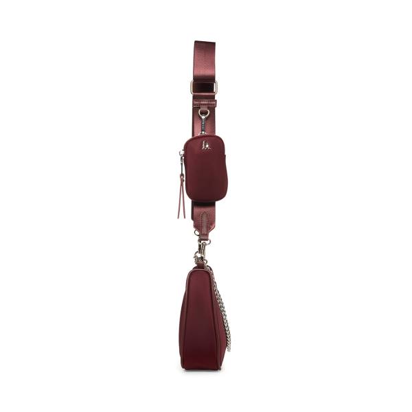 Torby Przez Ramię Damskie Steve Madden Bvital Burgundy Bordowe | SM-756CF